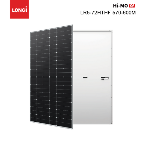 Longi Solar Hi-MO X6 Guardian HPBC Anti-Staub-Solarmodule 600 W, 595 W, 590 W, 585 W, 580 W, leicht zu reinigen