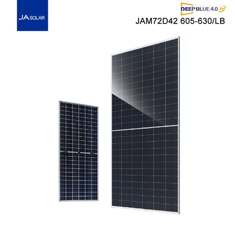 JA Solar 199 mm Solarzelle Bifacial 620 W 625 W 630 W 635 W Doppelglas-Solarpanel