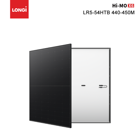 Longi Solar Hi-MO X6 Vollschwarzes Solarpanel 450 W 445 440 W