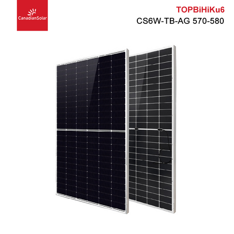 Canadian Solar TOPBiHiKu6 N-Typ TOPCon Bifacial Solarmodul 580 W 585 W 590 W 595 W Solarstrompanel