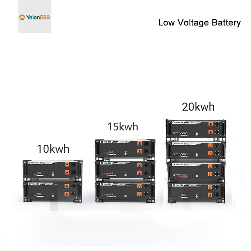 LiFePo4-Batterie-Niederspannungs-48V-51,2V-10KWH-5KWH-Solarbatteriesatz für das Sonnensystem