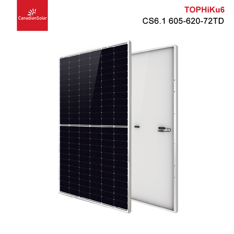 Canadian Solar TOPHiKu6 N-Typ TOPCon Solarmodul 600 W 610 W 620 W Doppelglas-Solarmodule