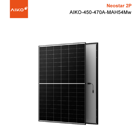 Aiko Solar Residential Neostar Serie 2P schwarzer Rahmen 450 W 460 W 465 W 470 W N-Typ-ABC-Zellen-Solarmodule