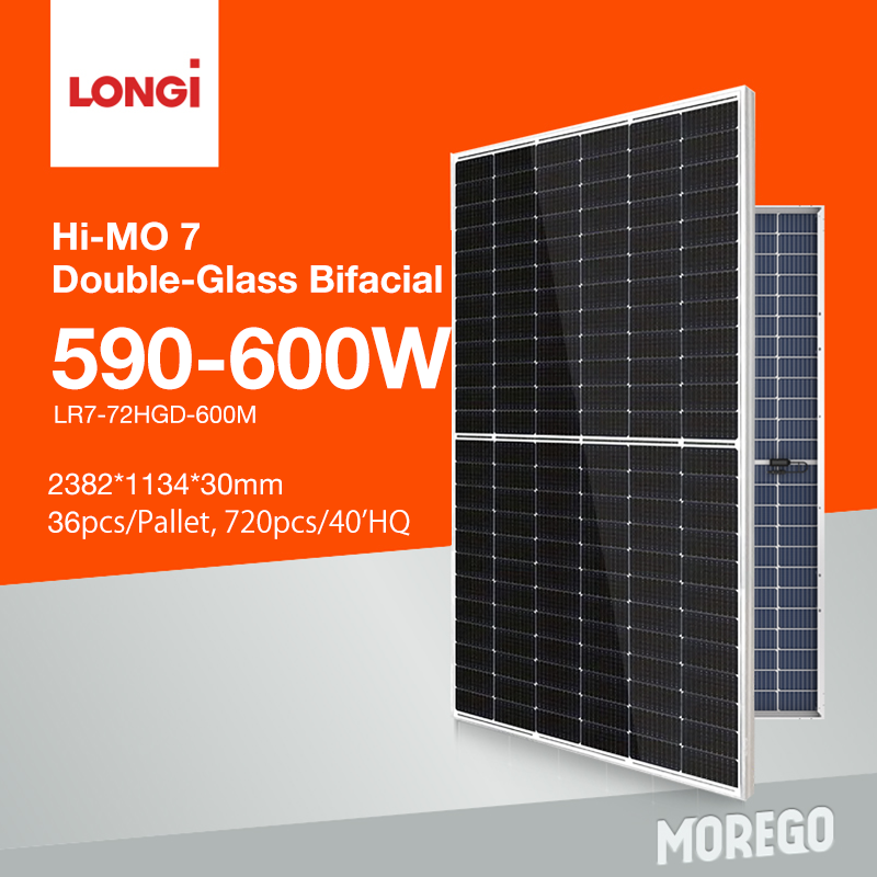 Longi bifaziales Solarpanel 600 W