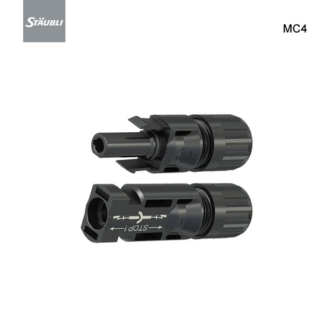 Staubli MC4 PV-Stecker, Solarpanel-Stecker und Buchse