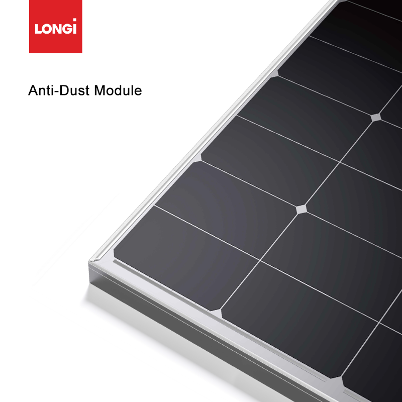 Longi Solar Hi-MO X6 Guardian HPBC Anti-Staub-Solarmodule 600 W, 595 W, 590 W, 585 W, 580 W, leicht zu reinigen