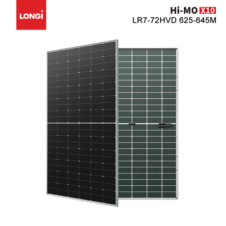 Longi HiMO X10 Explorer 645 W 640 W 635 W 630 W bifaziale Doppelglas-Solarmodule