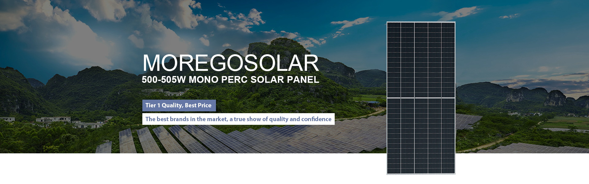 Moregosolar 500 Watt Solarmodule 210 mm Solarzellen Solarmodul