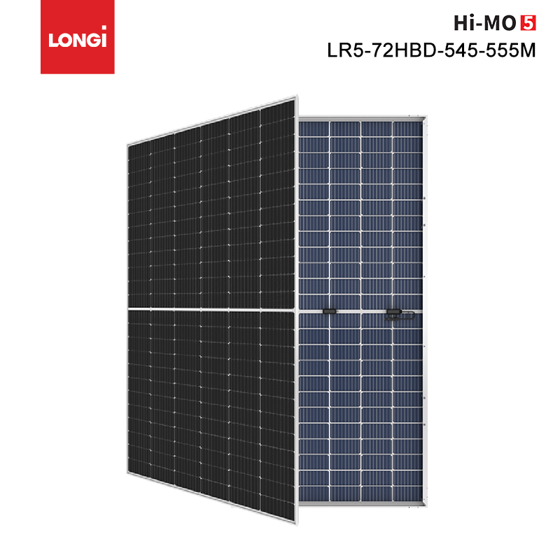 Longi Solar Bifacial Mono Halbzellen-Photovoltaik-Solarpanel 560 W 555 W 545 W 550 W Doppelglas