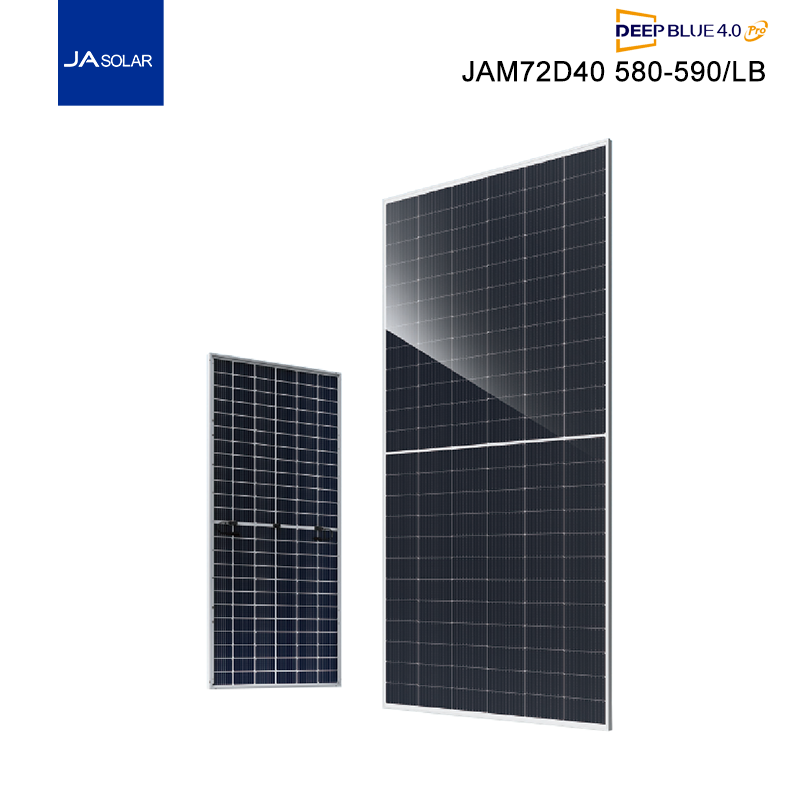 JA Solar N Typ Doppelglas-Solarmodule 600 W 590 W 585 W 580 W Bifacial-Modul