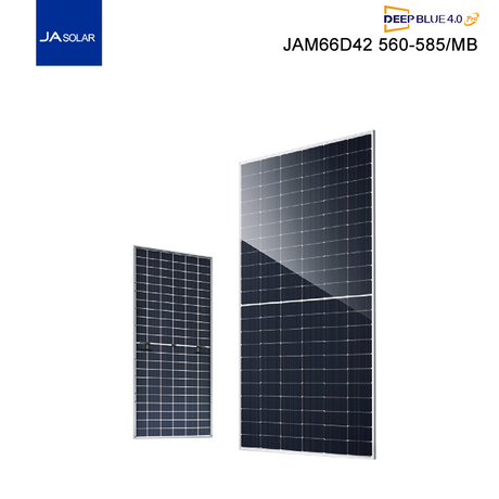 JA Solar N-Typ Bifacial Doppelglas hoher Wirkungsgrad 580 W 585 W 590 W JAM66D42 565–590/MB