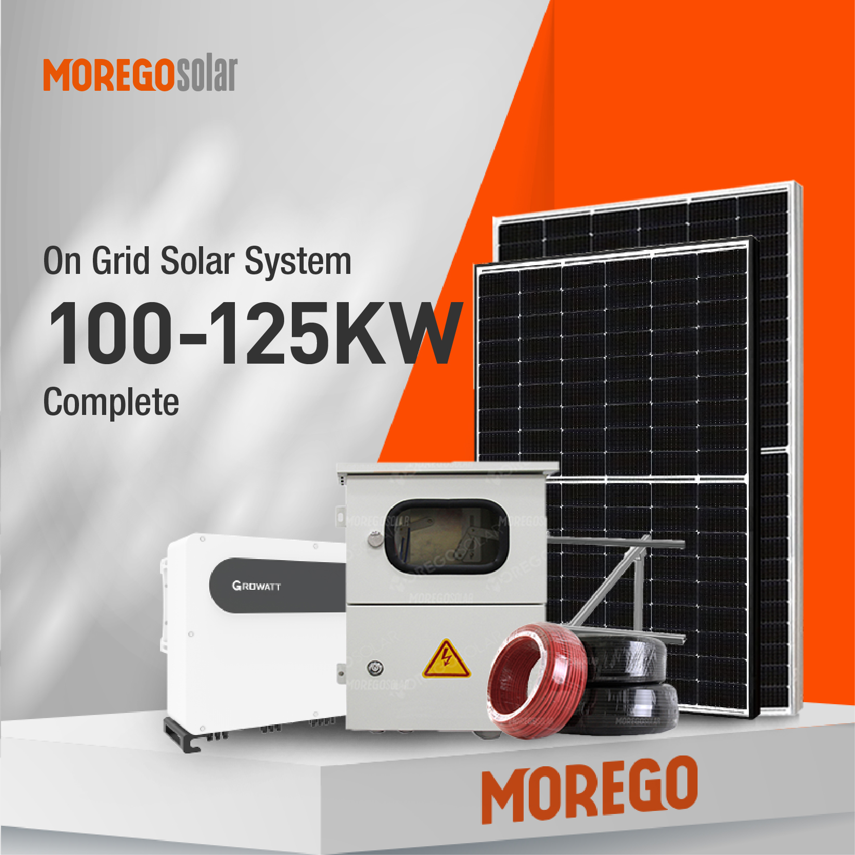 Moregosolar On Grid Solarenergiesysteme 50 kW 60 kW 70 kW 80 kW 100 kW 1 MW Solarpanel-Kraftwerk