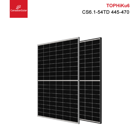 Canadian Solar TOPHiKu6 Bifacial 470W 465W 460W 455W 450W Doppelglas-N-Typ-Solarmodule