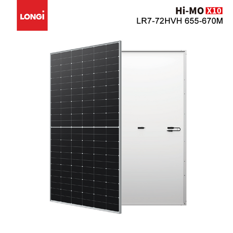 Longi HiMO X10 Scientist 670 W 665 W 660 W Solarpanel HPBC 2.0 Zellen-Photovoltaikmodule