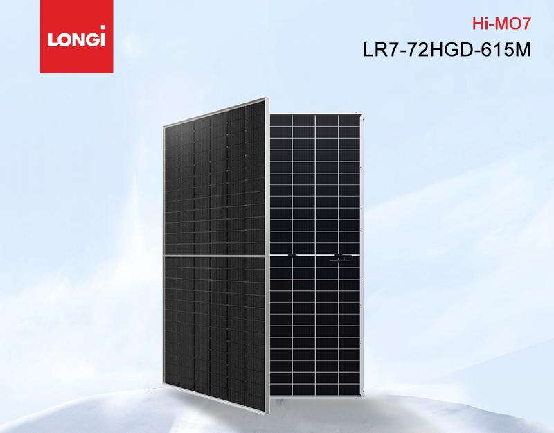 Longi Solar Hi-mo7 bifaikales Doppelglas-Solarpanel 610 W 615 W 620 W